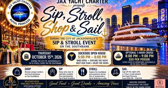 Sip, Dip, Shop & Sail